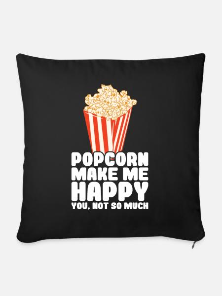 Popcorn - Sofakissen mit Füllung 45 x 45 cm - Schwarz