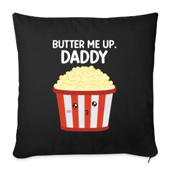 Popcorn - Sofakissen mit Füllung 45 x 45 cm - Schwarz - Vorne