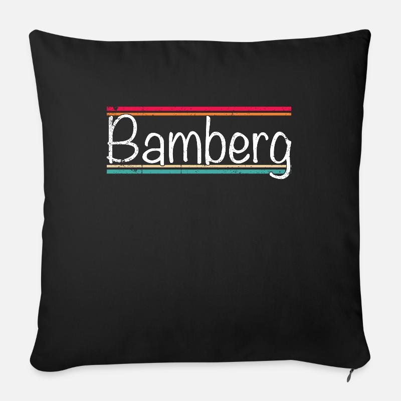 Bamberg - Sofakissen mit Füllung 45 x 45 cm - Schwarz