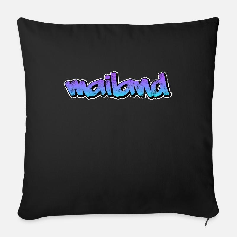 Mailand - Sofakissen mit Füllung 45 x 45 cm - Schwarz