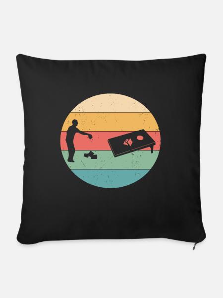 Cornhole - Sofakissen mit Füllung 45 x 45 cm - Schwarz