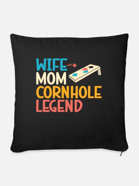 Cornhole - Sofakissen mit Füllung 45 x 45 cm - Schwarz