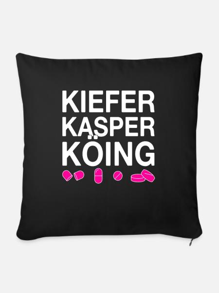 Techno party feiern Spruch - Sofakissen mit Füllung 45 x 45 cm - Schwarz