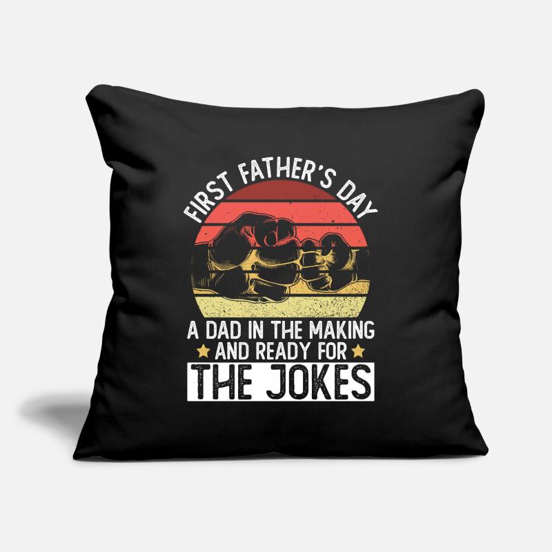 First Father's Day Dad First Time Dad Gift Sofa pillow with filling 45cm x 45cm