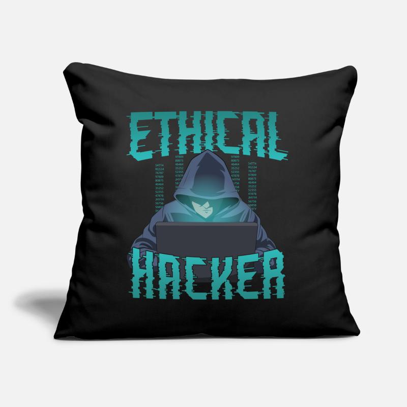 Ethical Hacker Funny Cyber Security IT Computer Sofa pillow with filling 45cm x 45cm