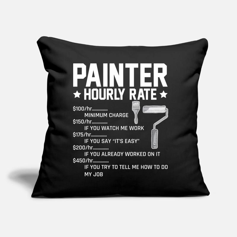 Painter Hourly Rate For Professional Painter Sofakissen mit Füllung 45 x 45 cm