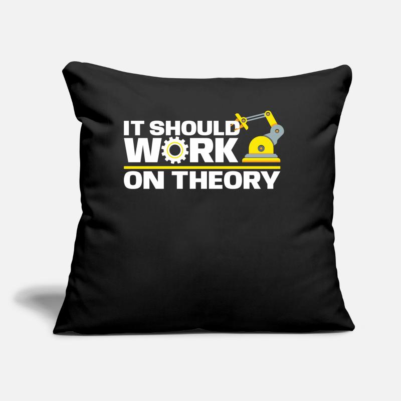 It Should Work In Theory For Robotic Enginners Sofakissen mit Füllung 45 x 45 cm