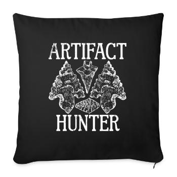 Pfeilspitzenjagd Artefakte Bogenschießen - Sofakissen mit Füllung 45 x 45 cm - Schwarz - Vorne