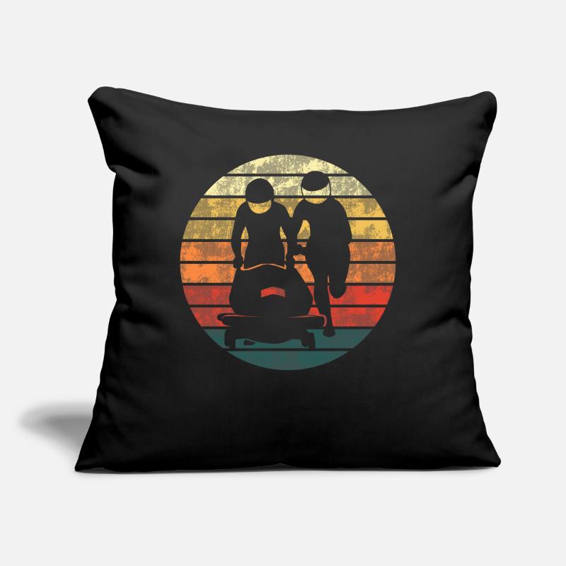 Bobsleigh Bobsleigh Retro Gift Sofa pillow with filling 45cm x 45cm
