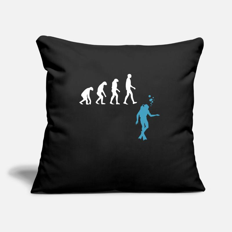 Scuba Diving Evolution Diving Fins Sofa pillow with filling 45cm x 45cm