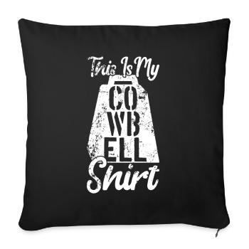 Cowbell More Cowbell-Vintager - Sofa pillow with filling 45cm x 45cm - black - Front