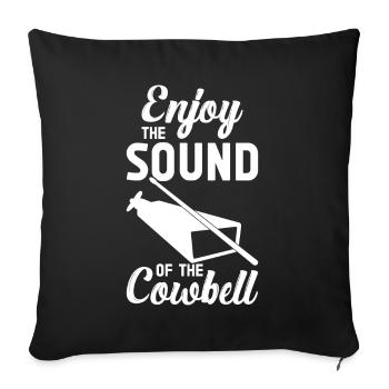 Cowbell More Cowbell-Vintager - Sofa pillow with filling 45cm x 45cm - black - Front