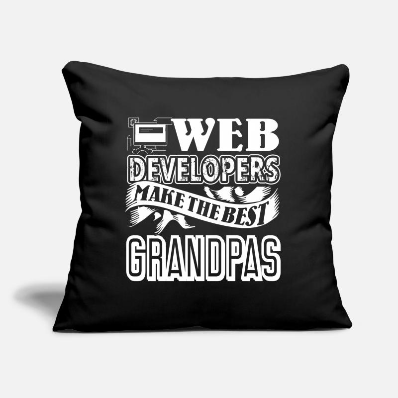 Web Developer Web Developers Best Grandpas Sofa pillow with filling 45cm x 45cm