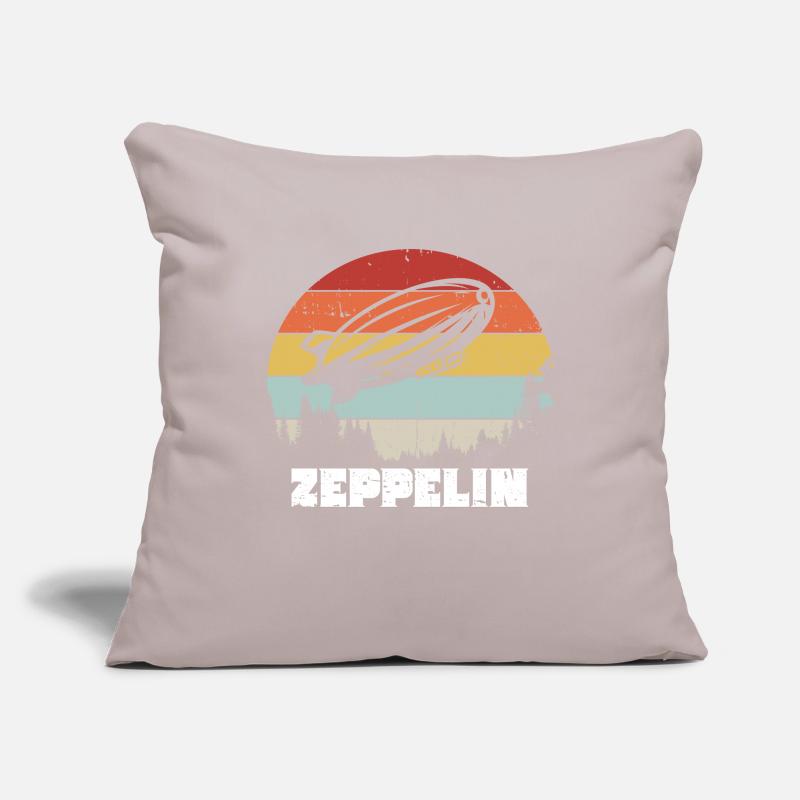 Zeppelin Avion Dirigeable Aviation guidée Coussin et housse de 45 x 45 cm