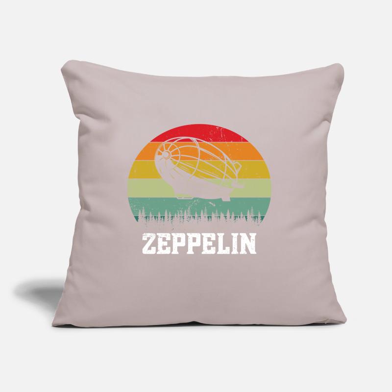 Zeppelin Avion Dirigeable Aviation guidée Coussin et housse de 45 x 45 cm
