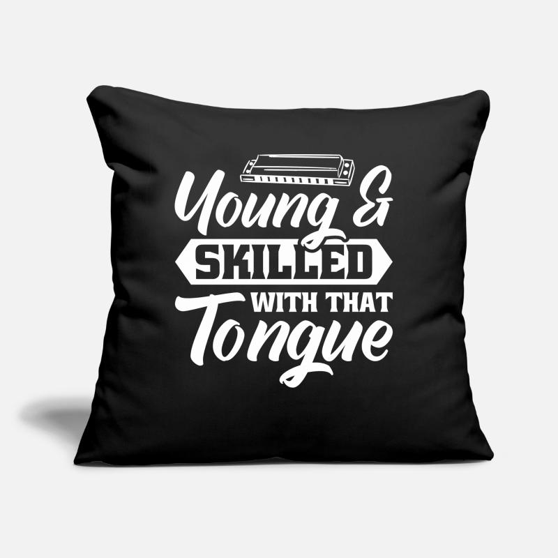 Harmonica Mouth Organ Harmonica Player Sofa pillow with filling 45cm x 45cm