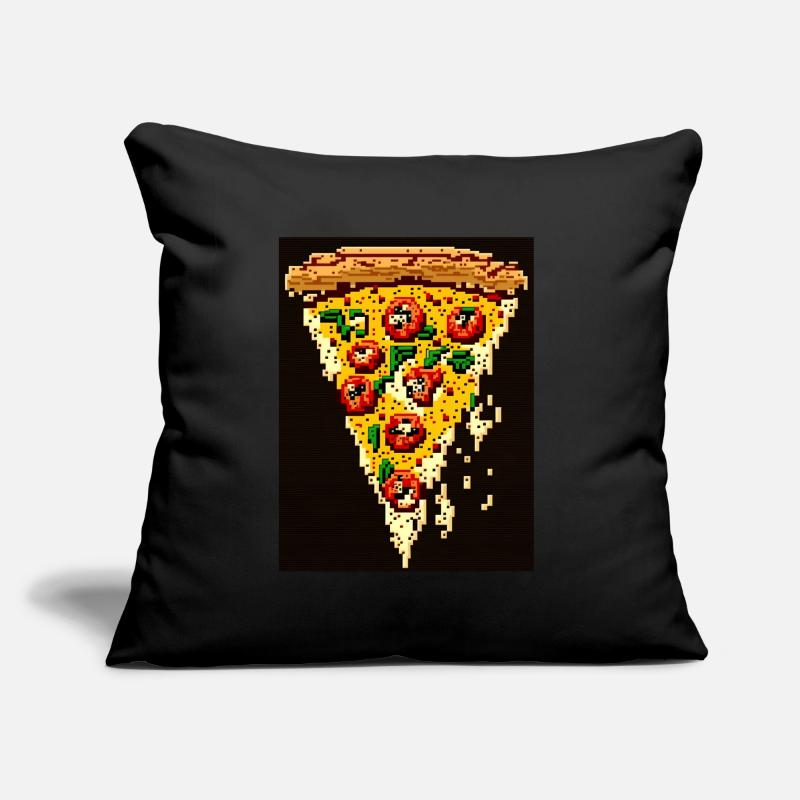 Pizza 8 bits, Pixel Art Coussin et housse de 45 x 45 cm