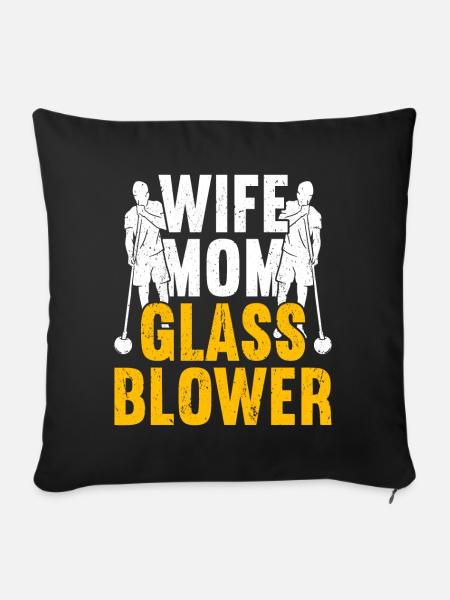 Glasbläserei Glasbläserei - Sofakissen mit Füllung 45 x 45 cm - Schwarz