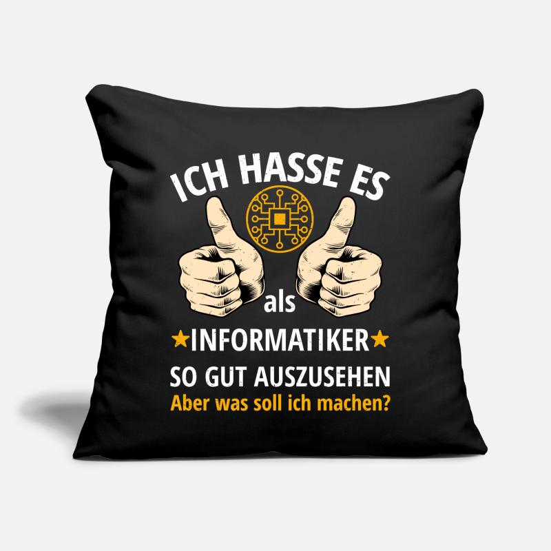 Informatiker Spruch Lustig Programmierer Sofakissen mit Füllung 45 x 45 cm