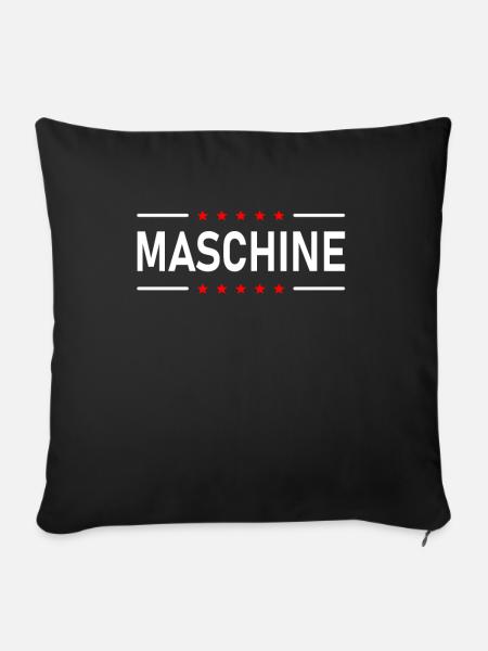 MASCHINE - Sofakissen mit Füllung 45 x 45 cm - Schwarz