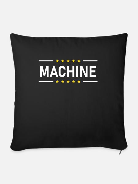 MACHINE - Sofakissen mit Füllung 45 x 45 cm - Schwarz