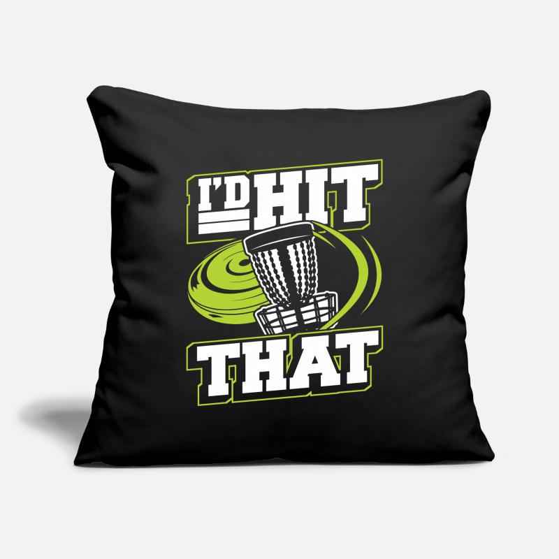 J’avais frappé ce disque de panier de golf frisbee Coussin et housse de 45 x 45 cm