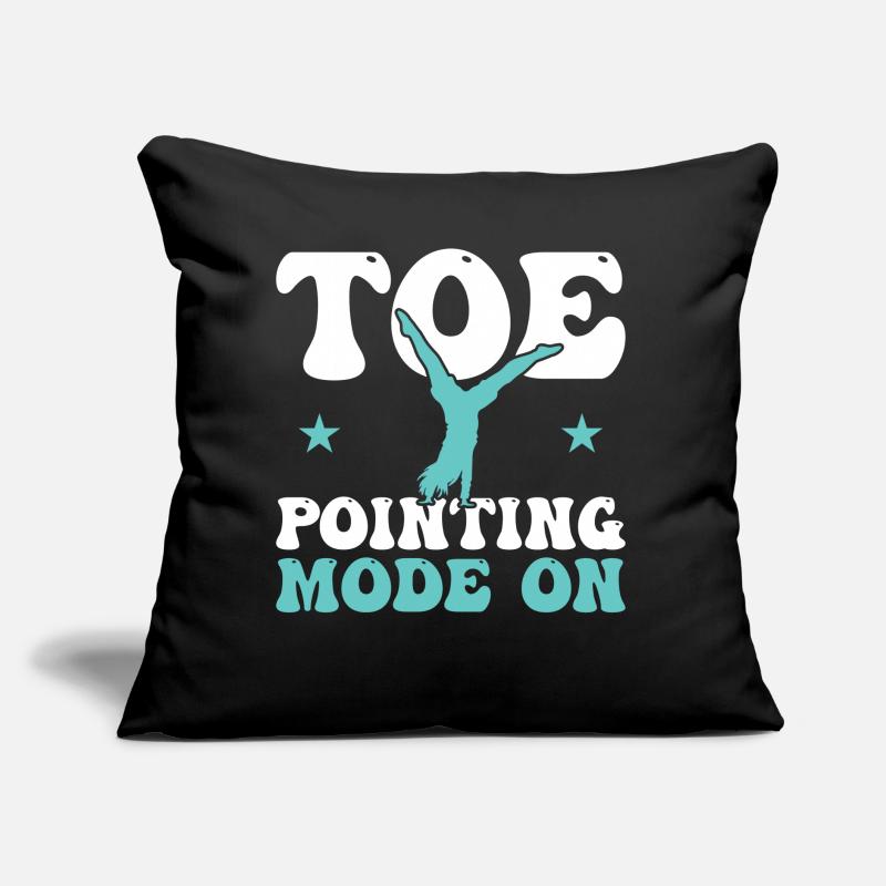 Mode de pointage des orteils activé - Roue de chariot Coussin et housse de 45 x 45 cm