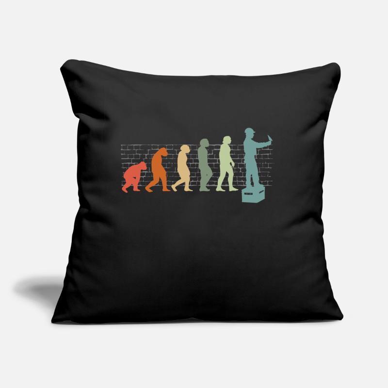 Construction workers Mason-craftsmen Concrete builders Sofa pillow with filling 45cm x 45cm