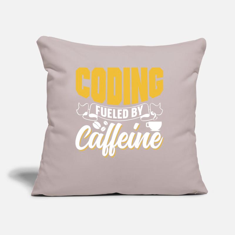 Programmieren Angetrieben Durch Koffein Coding Sofakissen mit Füllung 45 x 45 cm