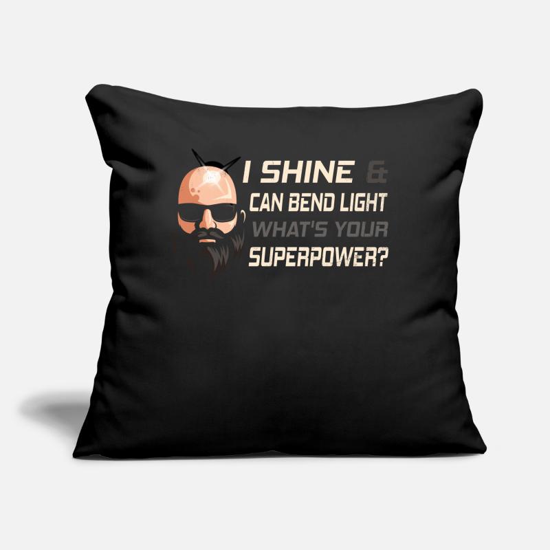 Being Bald Bald Guy With A Beard Bald Dad Sofa pillow with filling 45cm x 45cm