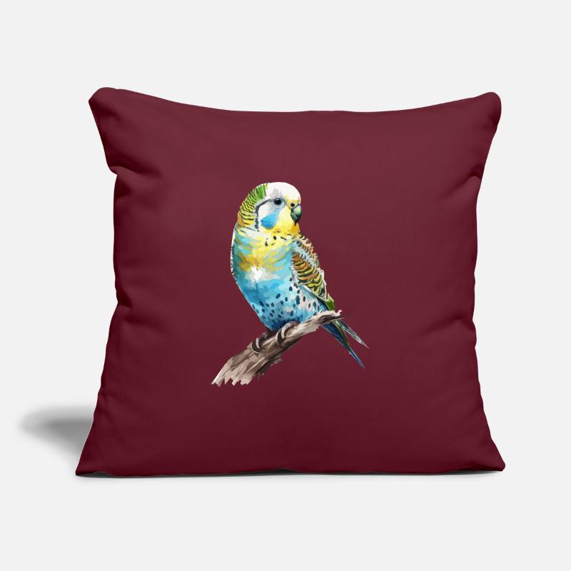 Perruche perruche, perruche Coussin et housse de 45 x 45 cm