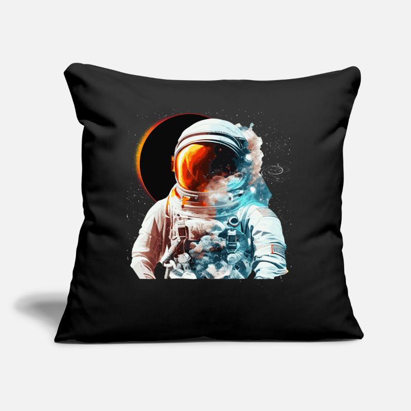 Solar Eclipse Space Astronaut Astronomy Galaxy Sofakissen mit Füllung 45 x 45 cm