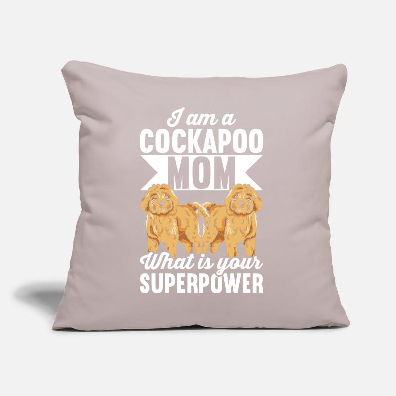 Cockapoo Dog Sofa pillow with filling 45cm x 45cm