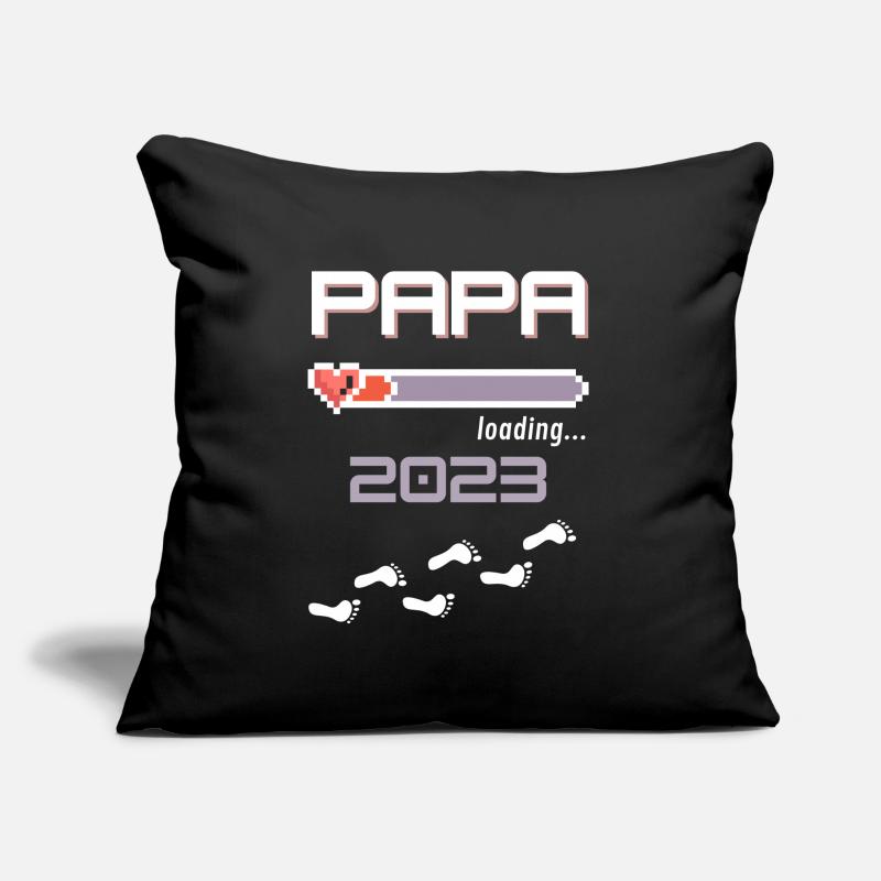 Papa 2023 loading... Sofakissen mit Füllung 45 x 45 cm