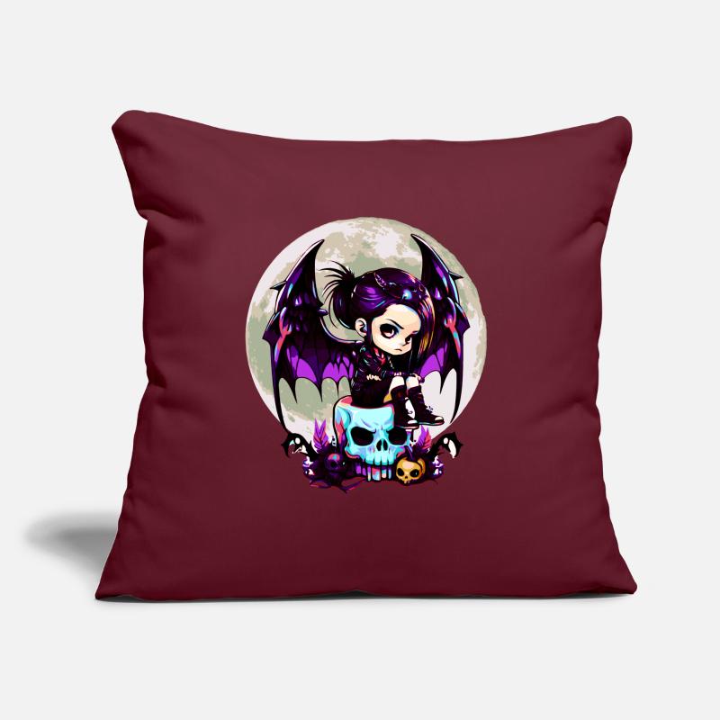 Cute Goth Bat Wing Gothic Grufti Sofa pillow with filling 45cm x 45cm