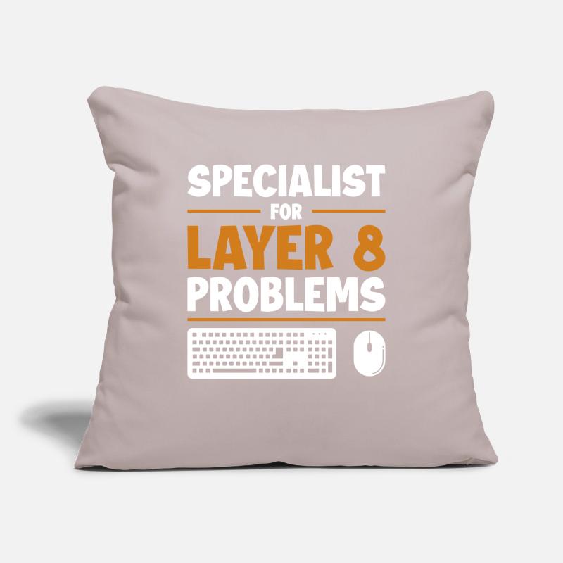 Specialist For Layer 8 Problems Admin Sofa pillow with filling 45cm x 45cm