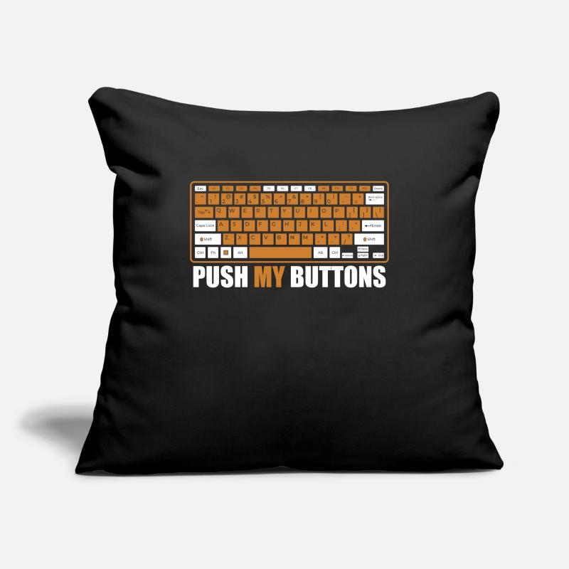 Push My Buttons Admin IT Operations Computer Scientist Sofa pillow with filling 45cm x 45cm