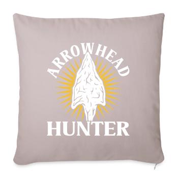 Arrowhead Hunting - Sofa pillow with filling 45cm x 45cm - light taupe - Front