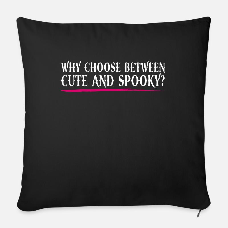 Niedlich und gruselig? - Bubble Goth Perky Goth - Sofakissen mit Füllung 45 x 45 cm - Schwarz