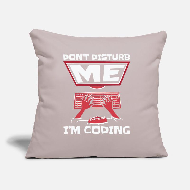 Ne me dérangez pas, je code un codeur développeur Coussin et housse de 45 x 45 cm