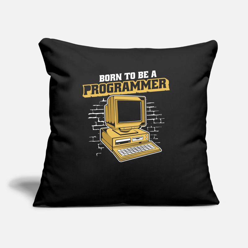 Born To Be A Programmer Developer Coder Sofakissen mit Füllung 45 x 45 cm