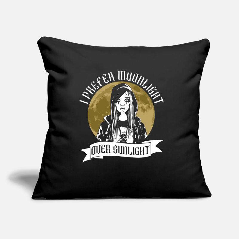 Moonlight before sunlight - Moontan Gothic Goth Sofa pillow with filling 45cm x 45cm