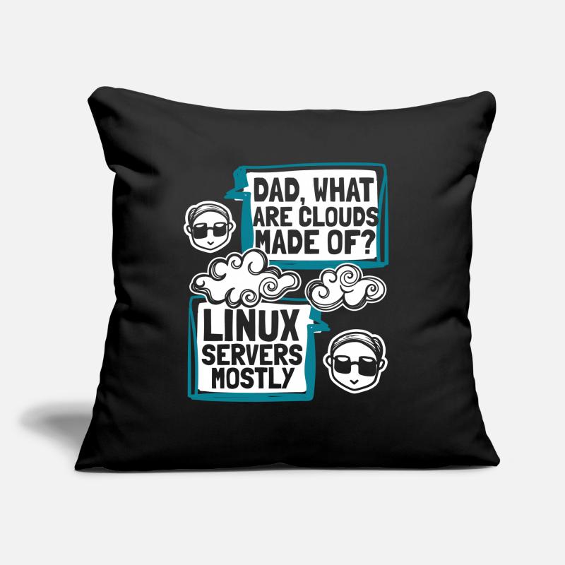 Dad What Are Clouds Made Of Developer Coder Sofa pillow with filling 45cm x 45cm