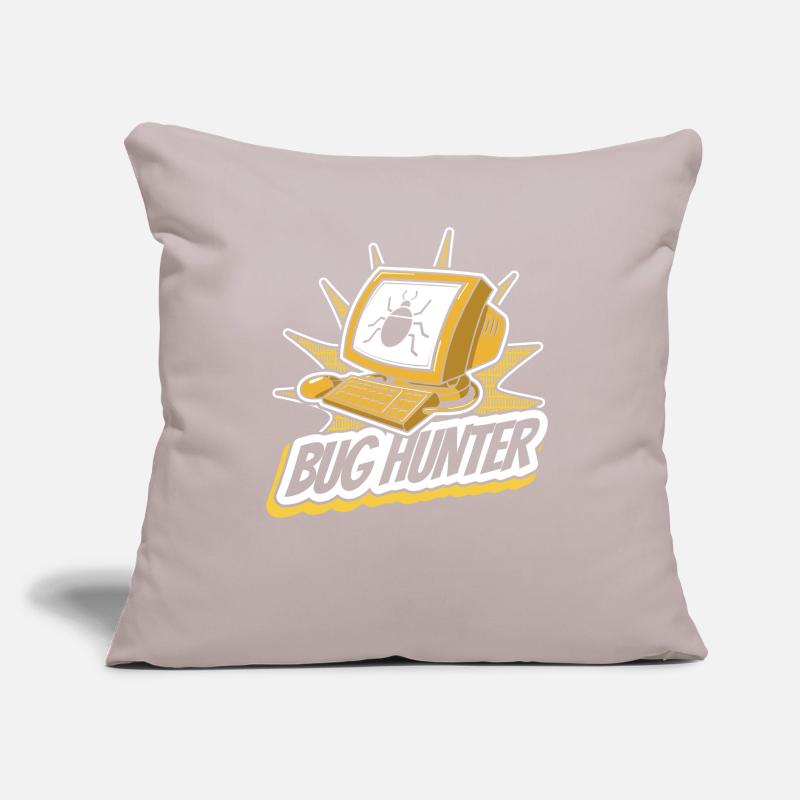 Bug Hunter Software Engineer Developer Coder Sofa pillow with filling 45cm x 45cm