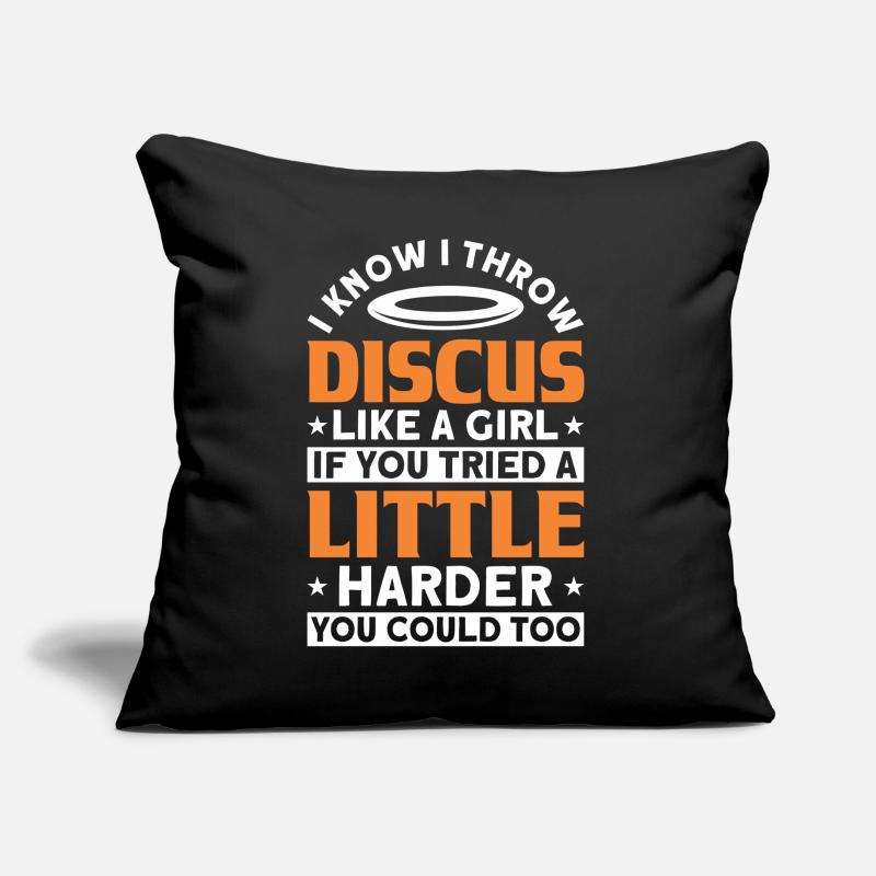 Discus Throw Discus Thrower Athletics Discus Sofa pillow with filling 45cm x 45cm