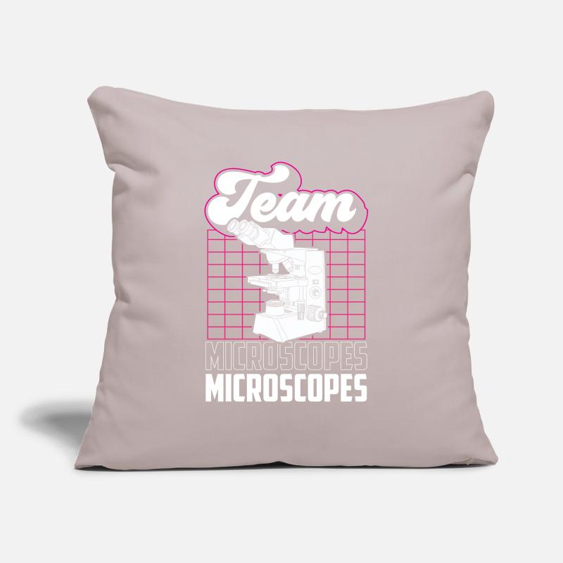 Équipe Microscopes Microscope Dictons Microscopes Coussin et housse de 45 x 45 cm
