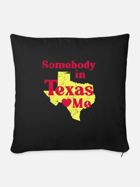 Texas - Sofakissen mit Füllung 45 x 45 cm - Schwarz