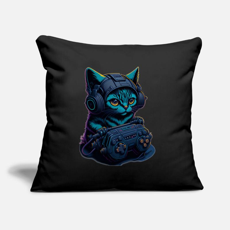 Chat de jeu Coussin et housse de 45 x 45 cm