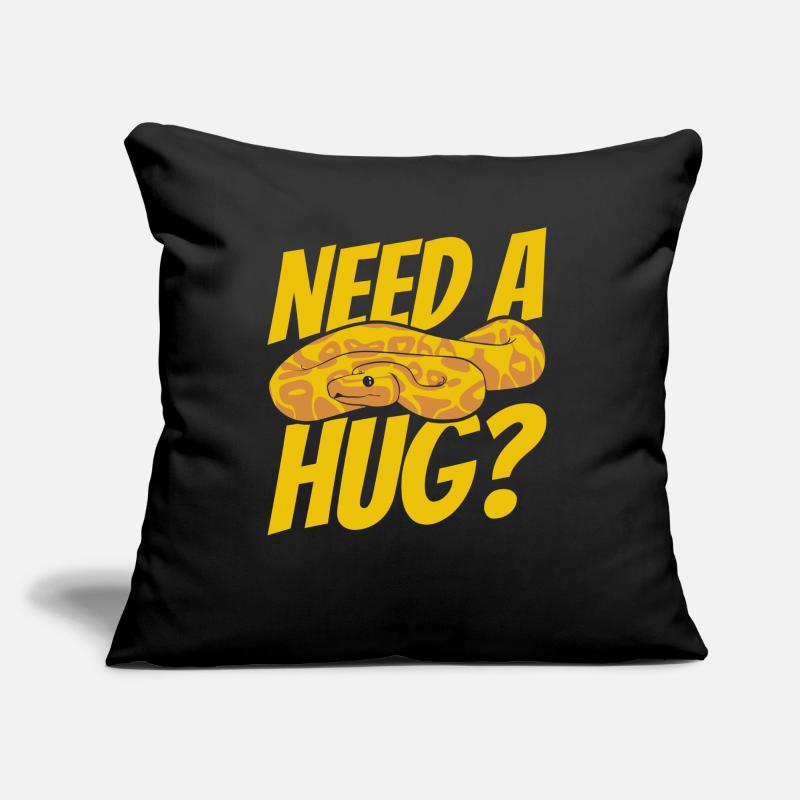 Need A Hug Python Snake Python Breeder Banana Sofa pillow with filling 45cm x 45cm