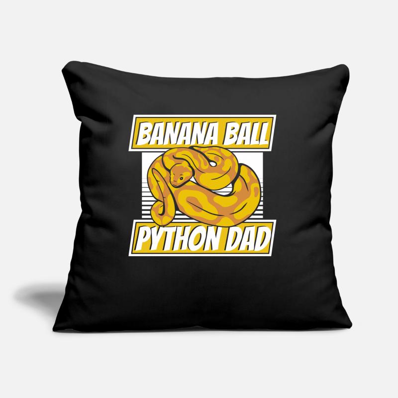 Banana Ball Python Dad Python Schlange Banana Sofakissen mit Füllung 45 x 45 cm